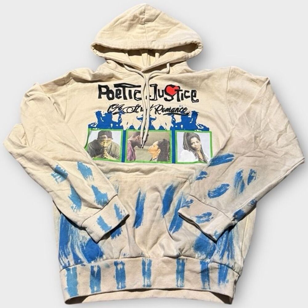 Tupac Poetic Justice Womens Small Hoodie 2pac  Chemistry Street Romance Hip Hop